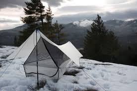 Ultralight Tarp Tent Winter Camping Camping Trips Winter Hiking