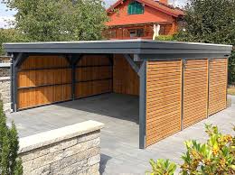 Carport Aus Holz Mit Flachdach Carport Selber Bauen Carport Holz Garage Aus Holz
