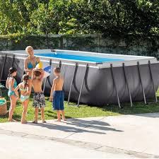Intex Piscina Desmontable Ultra Frame 549x274x132 Cm 17 203 Litros 26352 Piscinas Piscinas Modernas Piscina Rectangular