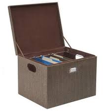 Decorative Office File And Portable Storage Box For Hanging Folders Letter Or Legal Great Useful Stuff Hanging Folders Hanging Files Wicker Storage Boxes