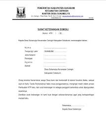 Contoh Surat Domisili Beda Ktp Surat Pemerintah Agama