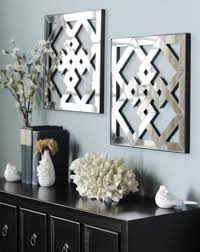 Geometric Mirror Plaque Set Of 2 Kirklands Geometric Mirror Mirror Wall Decor Decor