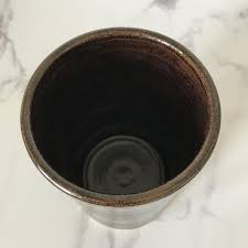 Madebypowley The Modern Ceramic Kitchen Utensils Holder Vase Stunning Dark Glaze Pottery Ceramics Ki Kitchen Utensil Holder Pottery Vase Utensil Holder