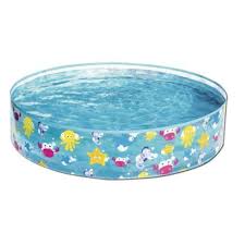 Sturdy Round Baby Kiddie Swimming Pool Infant Toddler 226 Liters Non Inflatable Kid Pool Baby Pool Kiddie Pool