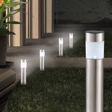 Edelstahl 4er Set Solarleuchten Beleuchtung Garten Terrasse Led Lampe Stecklampe Beleuchtung Garten Solarleuchten Beleuchtung