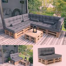Palettenkissen Kaltschaum Kissen Palettensofa Palettenmobel Palette Couch Sofa Garten Terrasse Mobel In 2020 Pallet Patio Furniture Pallet Cushions Palette Couch