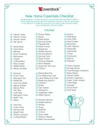 Essentials You Need To Get Settled In Your New Home Overstock Com New Home Essentials First Apartment Checklist New Home Checklist