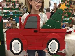 Large Red Christmas Truck Sign Wooden Red Truck Christmas Truck With Tree Christmas Decor 3d Wood Yard Art Farmhouse Decor Free Shipping Christmas Truck Christmas Truck With Tree Truck Crafts