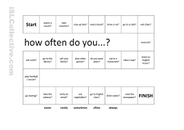 Adverbs Of Frequency Board Game Adverbs Articles Activities Esl Teachers