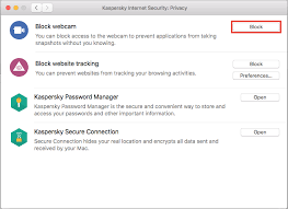How To Restrict Applications Access To The Web Camera With Kaspersky Internet Security 20 For Mac