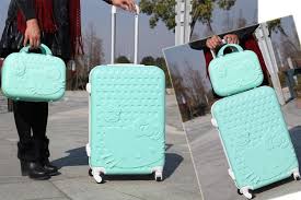 Fashion Hello Kitty Suitcase Set Travel Bag Set Spinner Rolling Luggage Set Casual Travel Bags Lovely Hello Kitty Suitcase Hello Kitty Merchandise Hello Kitty