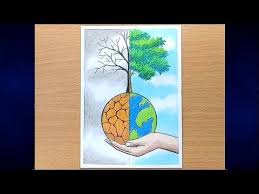 How To Draw Save Water Save Nature Step By Step Youtube Nature Drawing Save Water Poster Drawing Nature Drawing Pictures