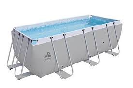 Jilong Pools Piscina Rettangolare Con Struttura 8870 Litri Grigio 400x207x122 Cm Piscina Rettangolare Piscina Struttura