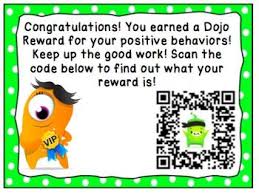 Class Dojo Reward Tickets Qr Code Class Dojo Dojo Rewards Class Dojo Rewards