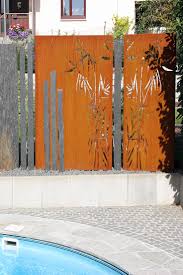 Sichtschutz Aus Corten Sichtschutzwande Cortenstahl Sichtschutz Garten