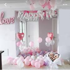 Marriage Proposal Decoration Balloon Silver Marry Me Etsy Wedding Proposals Marriage Proposals Cute Proposal Ideas