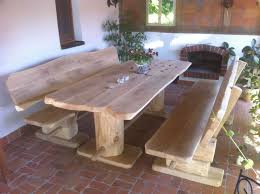 Rustikale Holz Sitzgarnitur Gartengarnitur Birke Massiv 3 Teilig 1 60m Lang Gartengarnitur Holz Rustikale Gartenmobel Gartentisch Holz