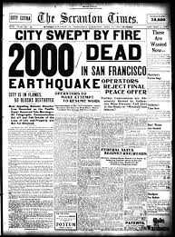 April 18 Jpg 500 677 Vintage Newspaper San Francisco Earthquake Historical Moments
