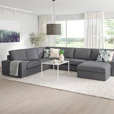 Kivik Ecksofa 5 Sitzig Mit Recamiere Skiftebo Dunkelgrau Ikea Osterreich In 2020 Corner Sofa Ikea Kivik Kivik Sofa
