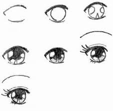 Step By Step On How To Draw Simple Anime Eyes How To Draw Anime Eyes Lips Drawing Eye Drawing