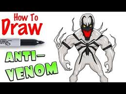 How To Draw Anti Venom Youtube Drawing For Beginners Drawings Drawing Tutorials For Beginners
