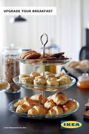 Kvittera Serving Stand 3 Tiers Clear Glass Stainless Steel Ikea In 2021 Serving Stand Food Luau Party Food