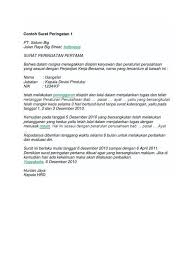 Pin Di Contoh Surat