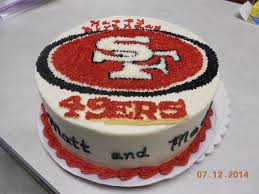 49ers Cake In Buttercream 49ers Cake Cupcake Cakes Butter Cream