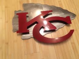 Kansas City Chiefs 2d Wall Art Metal Sign Custom Kansas City Chiefs Logo Kansas City Kansas City Chiefs