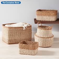 Beautiful Yet Neutral Storage Baskets That Work Just About Anywhere Shown Carmel Baskets Tahoe Bins Decorative Storage Baskets Wicker Storage Bins Bins