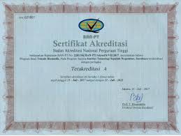 Sertifikat Dan Akreditasi Departemen Teknik Biomedik