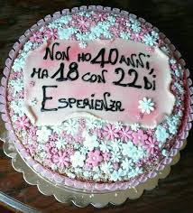 Torta Spiritosa 40 Anni 40 Compleanno Torte Compleanno