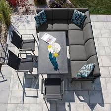 Aluminium Garten Sitzgruppe Essgruppe Mit Eckbank Tisch Und 3 Stuhlen Sitzgruppe Eckbank Garten Garten Sitzgruppe