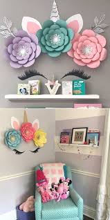 Diy Unicorn Flower For Unicorn Birthday Decoration Unicorn Nursery Room And Party Decor Unicorn P Crafts Girls Room Unicorn Room Decor Unicorn Decorations