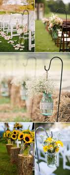 Rustic Outdoor Wedding Aisle Decorations With Mason Jars And Flowers Http Www Jex Outdoor Wedding Decorations Wedding Aisle Outdoor Wedding Aisle Decorations