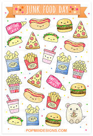 Junk Food Stickers Milye Karakuli Risunki Karakuli Granicy Karakul