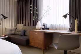 10 Hotel Room Design Ideas To Use In Your Own Bedroom Hotel Room Design Hotel Room Interior Small Hotel Room