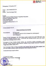 Contoh Surat Pernyataan Bank