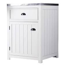 Meuble sous vasque primeo 60 cm 2 portes suspendu blanc. Meuble Bas De Cuisine 1 Tiroir 1 Porte Poignee A Droite Blanc L60 Newport Maisons Du Monde