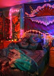 Psychedelic Bedroom Hippie Room Decor Bohemian Boho Apartment Decor Boho Bedroom Diy