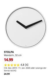 Ikea Nurnberg Furth Stolpa Wanduhr 32 Cm Wanduhr Uhr Ikea