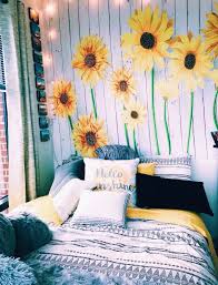 Sunflowers Bed Cozy Yellow Aesthetic Rooms Dream Rooms Sunflower Room