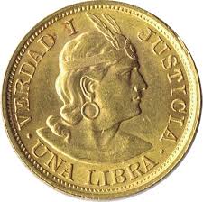 Moneda De Oro 1 Libra 1916 Republica Peruana Lima Tienda Numismatica Y Filatelia Lopez Compra Venta De Monedas Oro Y Pla Monedas De Oro Monedas Onza De Oro