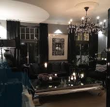 All Black Furniture In Dark Living Room Lex Lethal Modern Glam Living Room Gothic Living Rooms Glam Living Room
