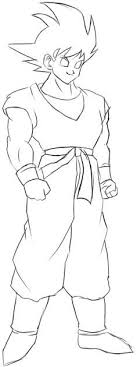 How To Draw Goku From Dragon Ball Z With Easy Step By Step Drawing Tutorial How To Draw Step By Step Drawing Tutorials Goku Drawing Easy Dragon Drawings Drawing Tutorial