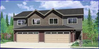 Duples House Plans With Garage In Middle And Best Duplex House Plans With Garage In The Middle Simple Fa Duplex House Duplex House Plans Garage House Plans