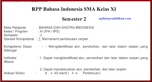 Berdasarkan kurikulum 2013 edisi revisi 2017, berikut adalah materi pokok. Rpp Bahasa Indonesia K13 Kelas Xi Semester 2 Tahun 2018 2019 Update Info Pendidikan
