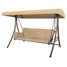 Hampton Bay 3 Person Futon Patio Swing S010047 At The Home Depot Patio Swing Patio Swing Canopy Outdoor Swing