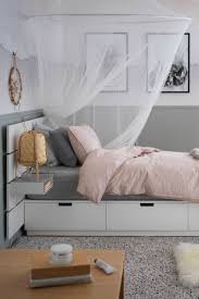 Nordli Bettgestell Mit Kopfteil Und Aufb Weiss Ikea Deutschland Bettgestell Zimmer Einrichten Ikea Bett Mit Schubladen