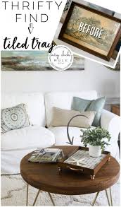 Thrift Store Makeover With Tile Simple Home Decor Home Decor Thrift Store Makeover Decor